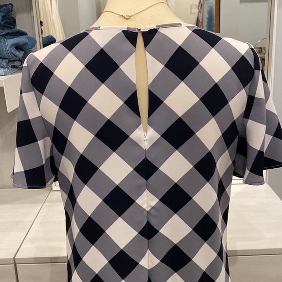 Ann Taylor Blue Gingham Dress Size 6 EUC - Picture 3 of 6